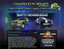 Tablet Screenshot of chameleonwraps.com